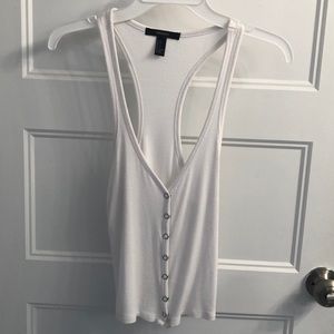White racerback tank